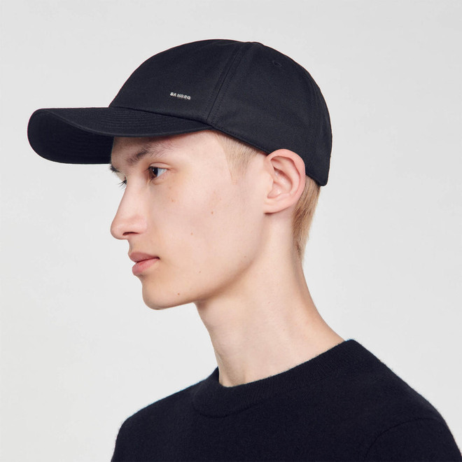 Sandro Men Technical fabric cap - Black 