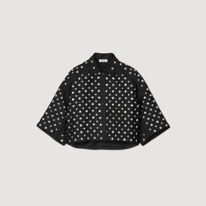 Stud embellished shirt - Black