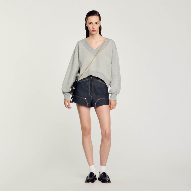 Cropped sweatshirt - Grey