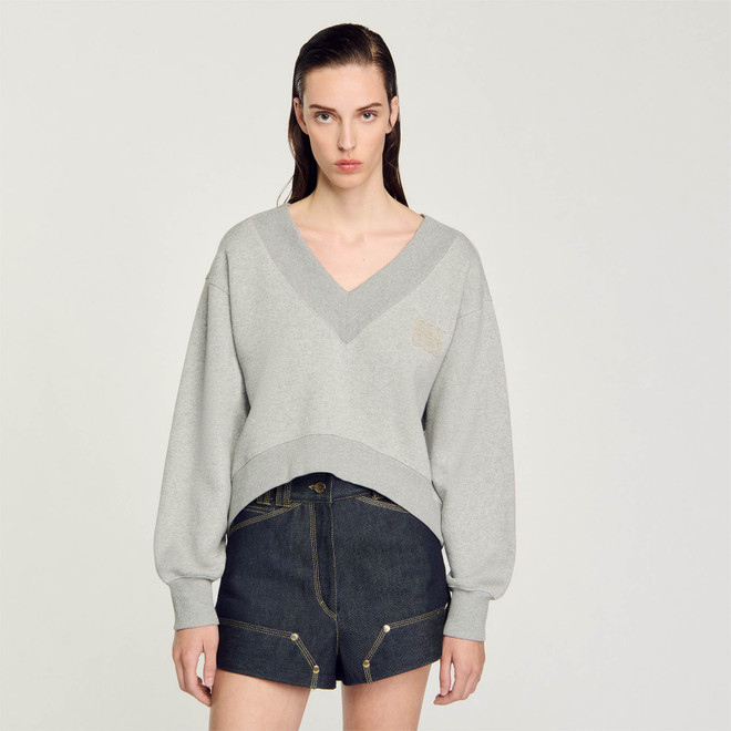 Cropped sweatshirt - Grey