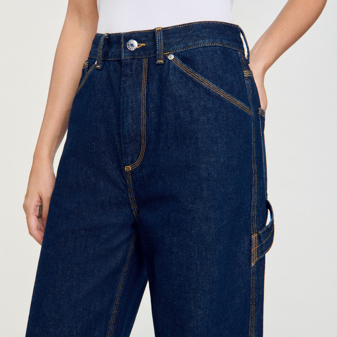 Wide leg flared jeans - Blue