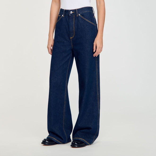 Wide leg flared jeans - Blue