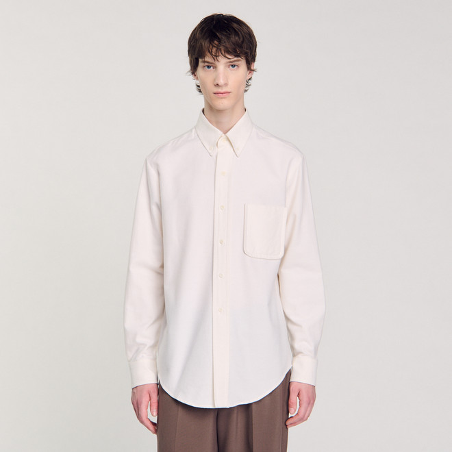 Oxford Flannel Shirt - White