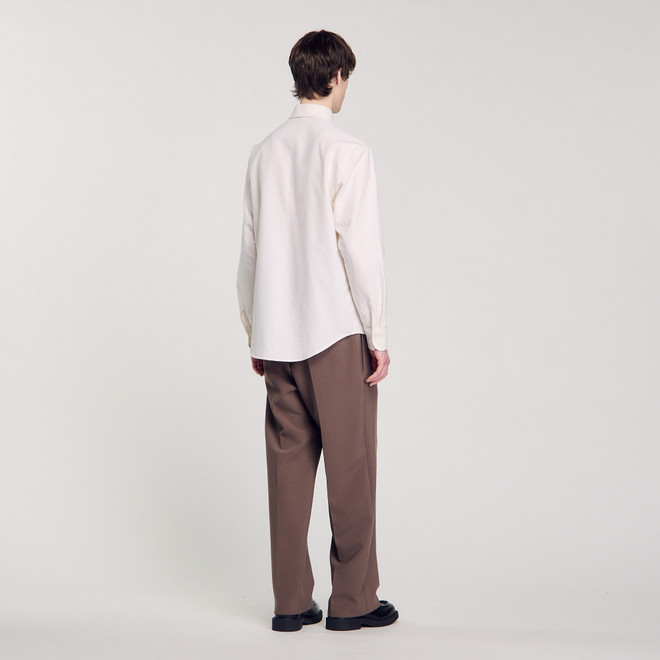 Oxford Flannel Shirt - White