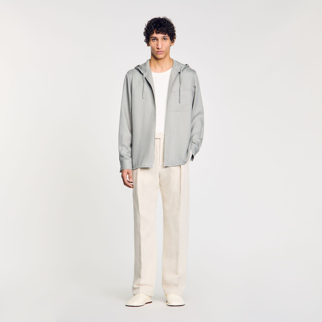 Hooded shirt - Grey