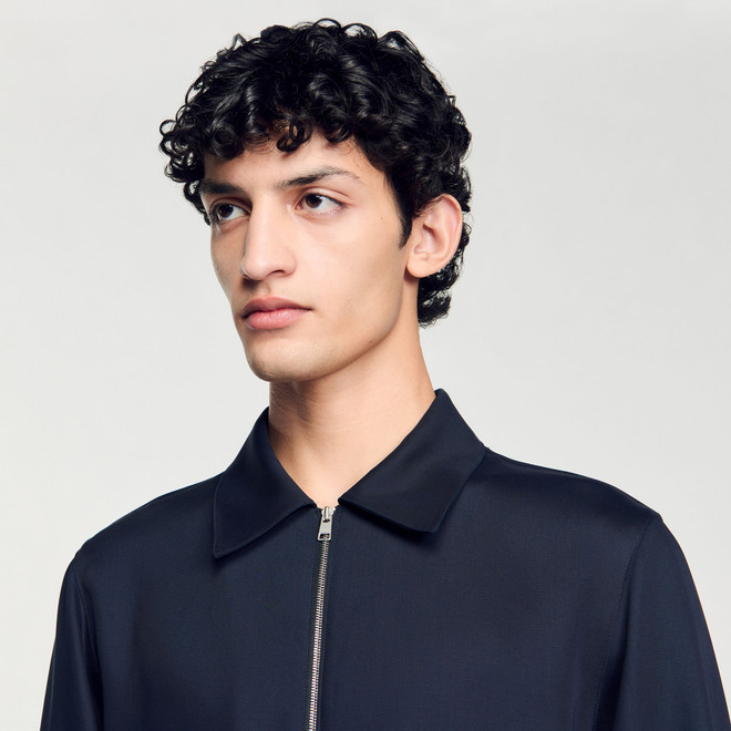 Zip up shirt - Navy
