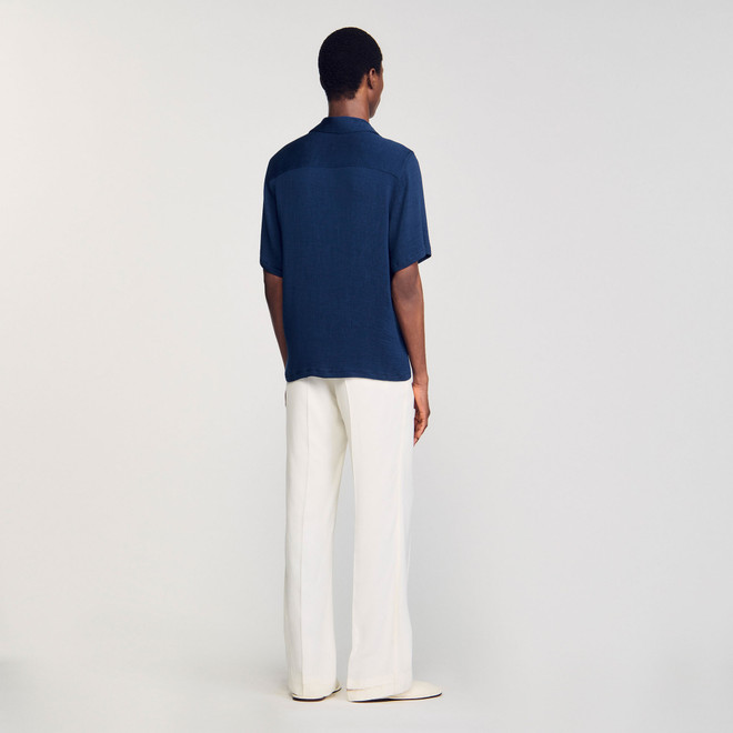 Crinkled shirt - Blue