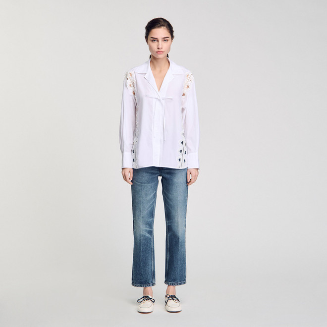 Poplin shirt - White