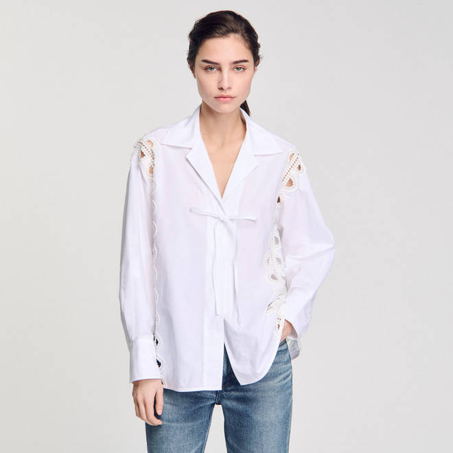 Poplin shirt - White