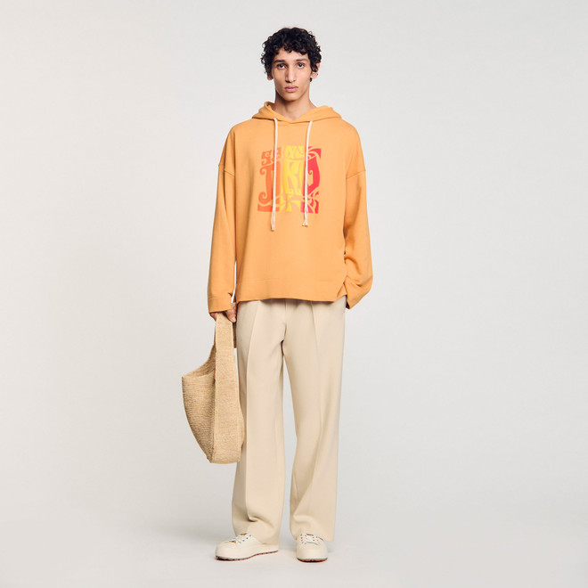 Hooded sweatshirt - Orange