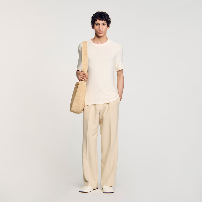 Round neck Tshirt - Ecru