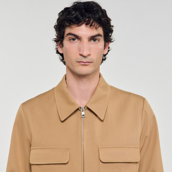 Zip up jacket - Camel