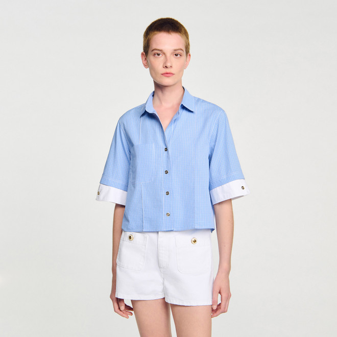 Denim shorts - White