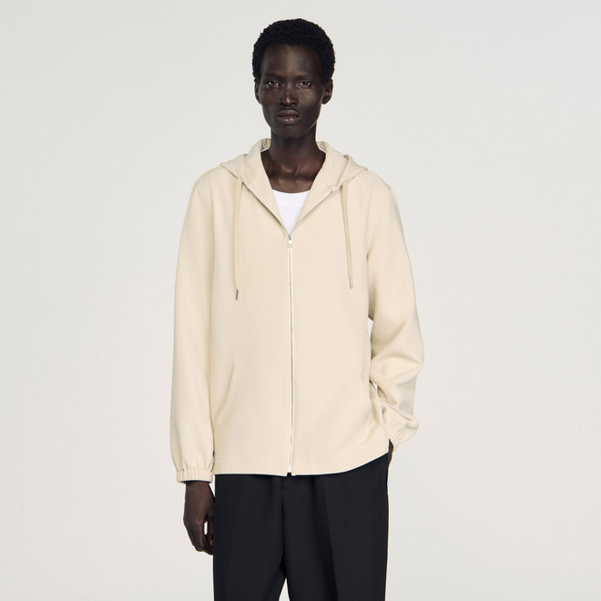 Hooded shirt - Ecru