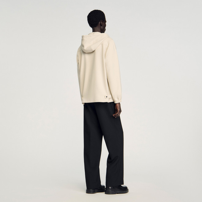 Hooded shirt - Ecru