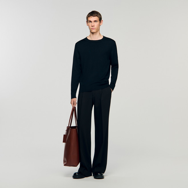 Fine knit jumper - Black