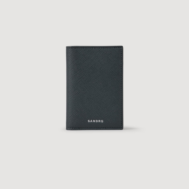 Reconstituted leather leather wallet - Grey