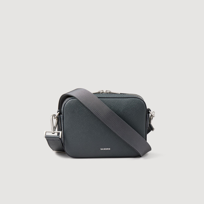 Small reconstituted leather bag - Grey