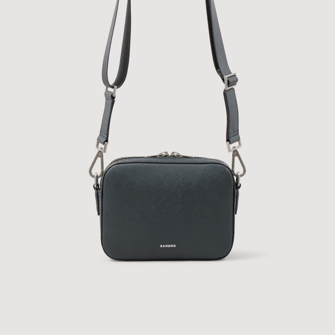 Small reconstituted leather bag - Grey