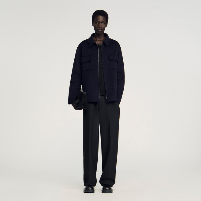 Zipped overshirt - Navy