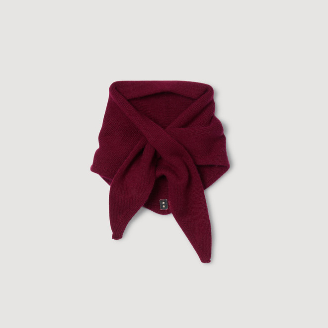 Wool and cashmere scarf - Bordeaux