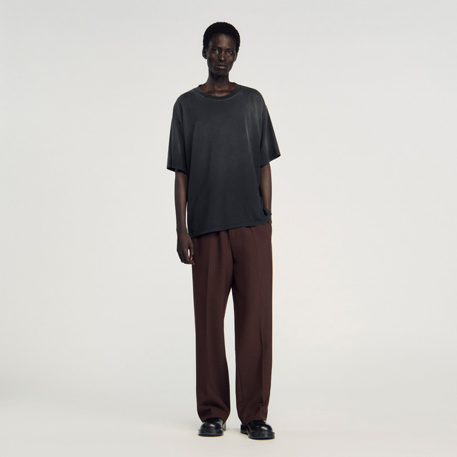 Worn effect Tshirt - Black