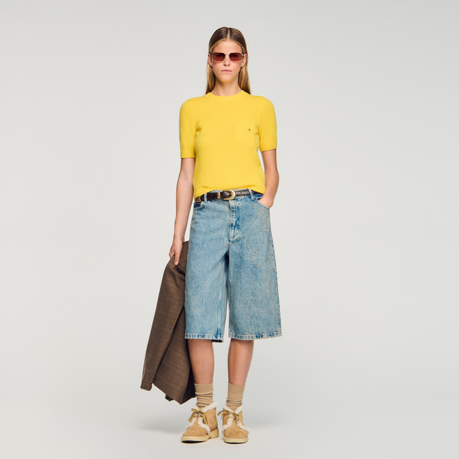 Short sleeve jumper - Gold