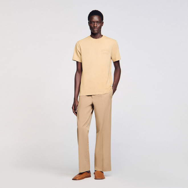 Worn effect Tshirt - Beige