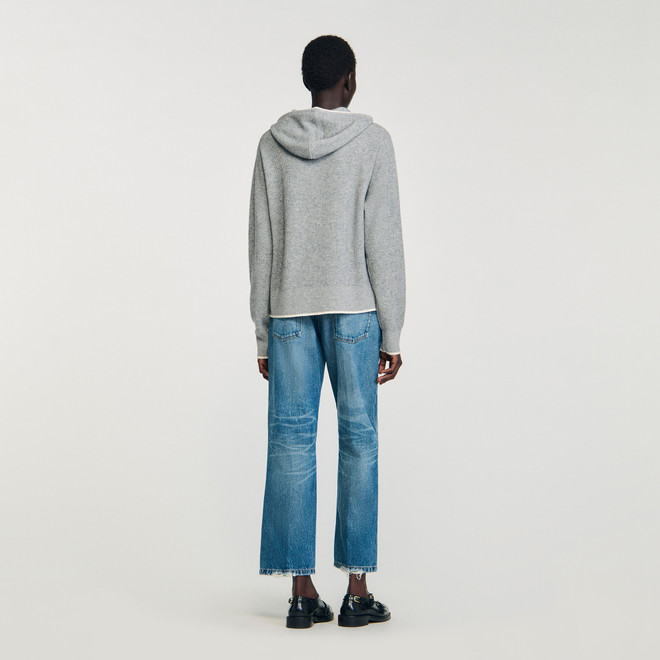 Hooded cardigan - Grey