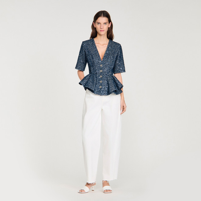 Sequinned jacket - Navy