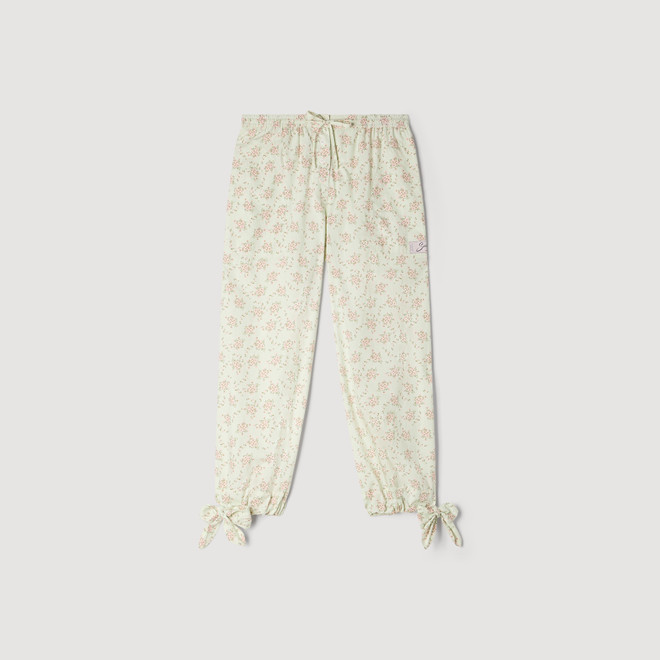 Floral wide leg trousers - Pink