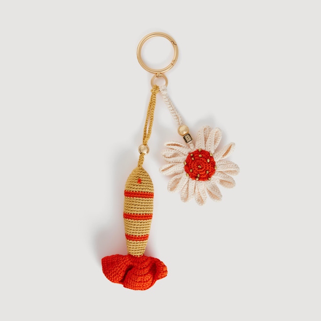 Hand crocheted keyring - Multicolour