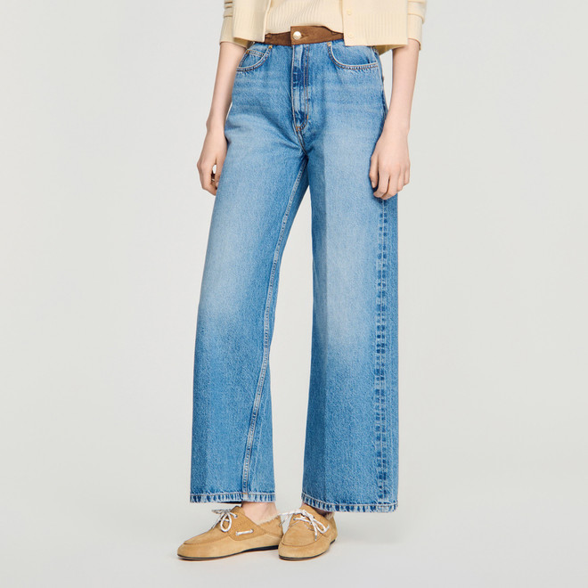 Shearling boat shoes - Camel