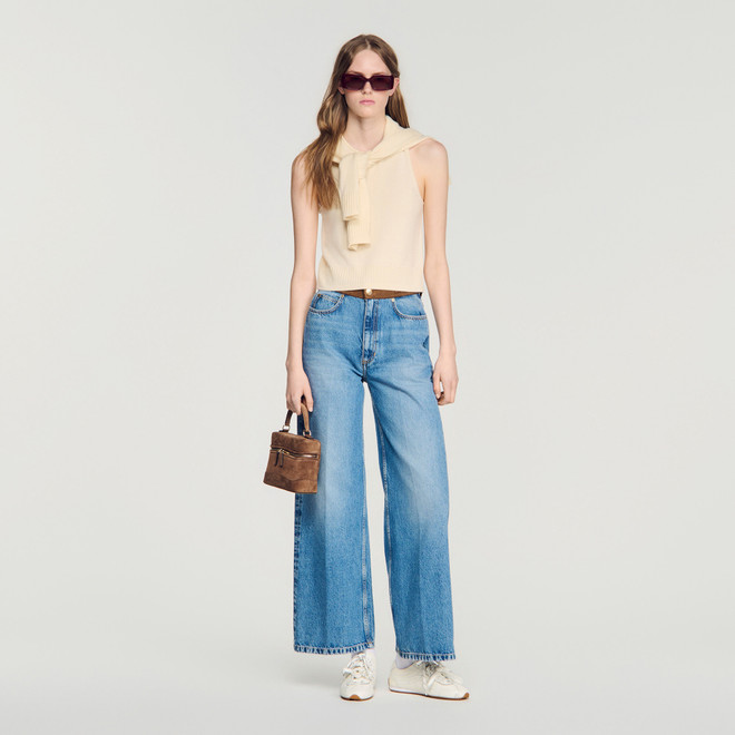 Sleeveless jumper - Neutral