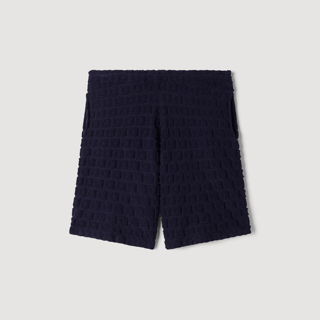 Terry cloth shorts - Navy