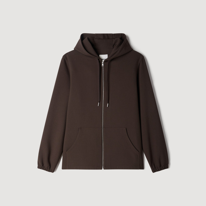 Hooded shirt - Brown