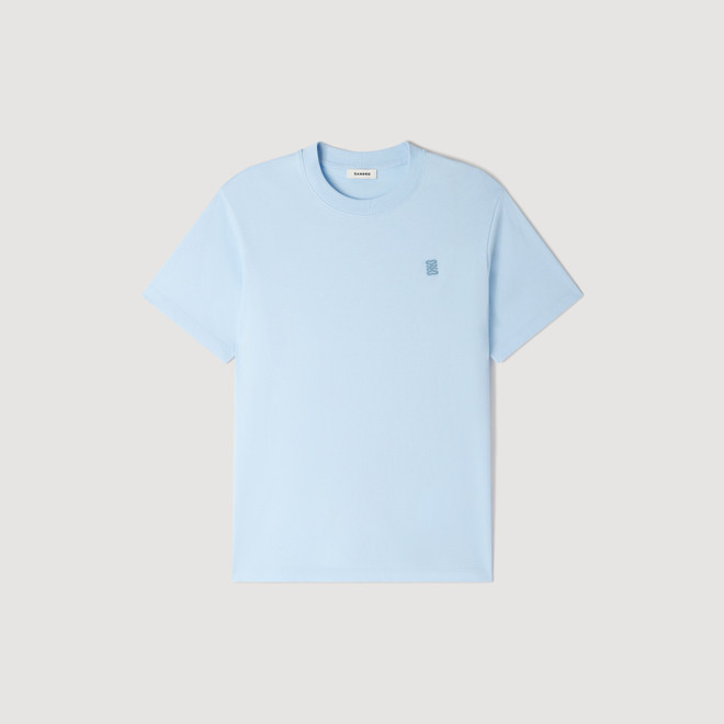 Cotton logo T-shirt - Blue
