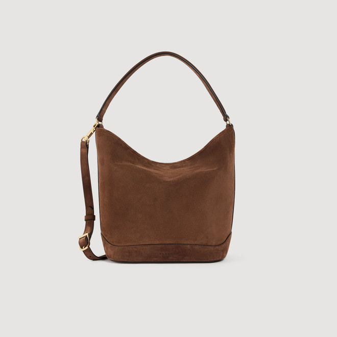 TANGOSO suede bucket bag - Brown