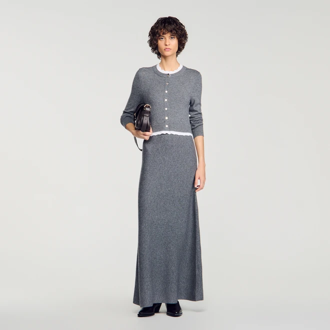 2-in-1 maxi dress - Grey