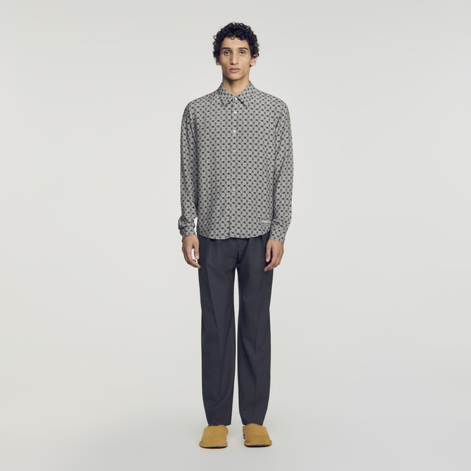 Chain print shirt - Grey
