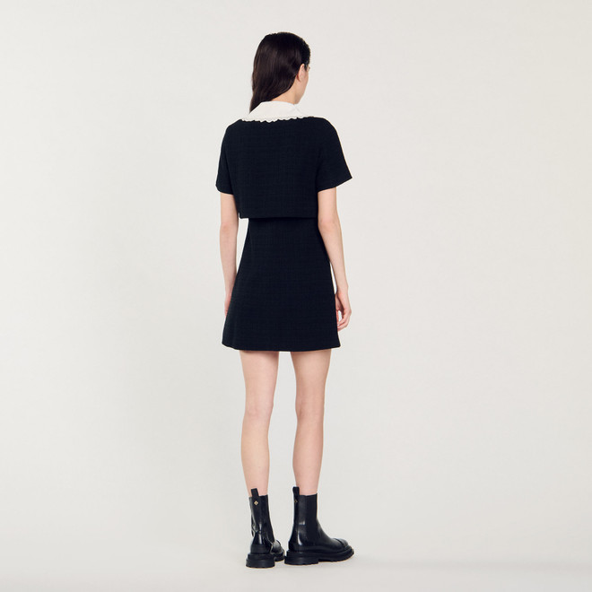 Short tweed dress - Black