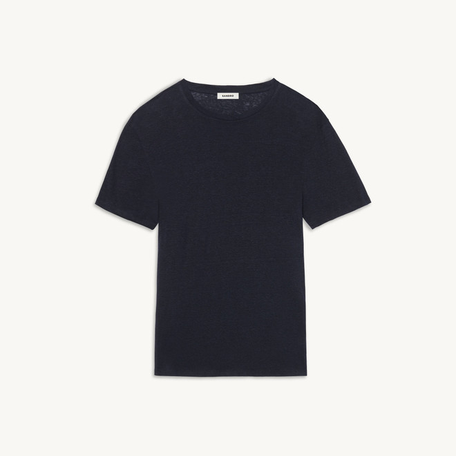 Linen T shirt - Marine