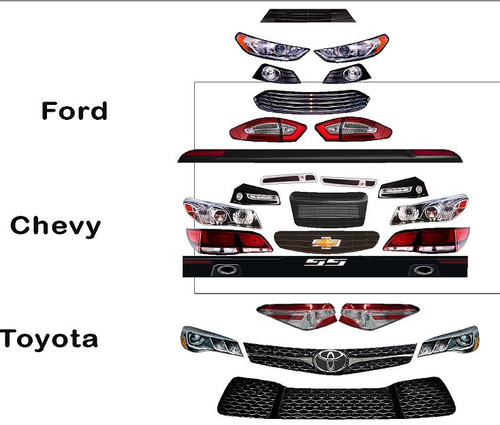 Different Models to Choose From.  Ford, Chevy or Toyota