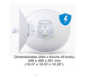 UBIQUITI POWERBEAM AC PBE-5AC-GEN2 - Radio Airmax AC GEN2 de 5.8GHz para exterior con antena integrada de 25 dBi y tecnología MIMO. Potencia de salida de 25 dBm y rendimiento de hasta 450 Mbps.