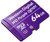 WESTERN WDD064G1P0C- Memoria de 64GB Micro SDXC/ Linea Purple/ Clase 10 U1/ Lectura 50MB/ Escritura 40MB/ Especializada para Videovigilancia MICROSD 