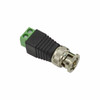 EPCOM TT-RG-17 Adaptador de conector BNC macho a 2 terminales-tornillo para cables AWG-26-14, en aplicaciones Video Vigilancia, Níquel/ Oro/ PTFE y PVC.