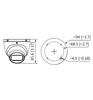 DAHUA IPC-HDW1830T-S6 - Cámara IP Domo 4k/ 8 Megapíxeles