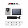 DAHUA KTP01L(S) - Kit de Videoportero IP con Frente de Calle Metálico y cámara de 2MP. Incluye monitor táctil de 7", ranura SD, control de puerta, E/S de alarmas, y switch PoE de 6 puertos, 36W.