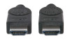 MANHATTAN 306133 Cable HDMI de Alta Velocidad / 4K@30Hz, 3D, HDMI Macho a HDMI Macho, Blindado, Negro, 5 m (16.5 ft.)