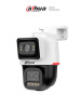 DAHUA DH-IPC-PTS2449C-4E3Z-S-PV-PRO Cámara PT varifocal WizColor de 4 MP + 2 MP/6x de Zoom Hibrido/Protección perimetral /Audio Bidireccional/Disuasión activa/Tour/Auto Tracking/Luz cálida 30m-PT 50m/Lente fija:112°/Lente PT:81.5°/SMD3.0/PoE